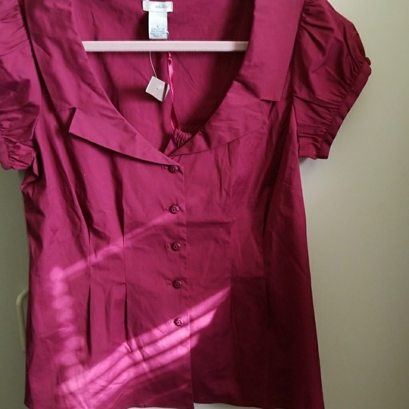 Anthropologie Tops - Anthropologie Odille Plum Top